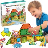 Woopie 30 db-os mágneses építőjáték - dinós