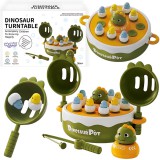 Woopie! Toys Woopie 2 az 1-ben dinoszaurusz katapult társasjáték – interaktív őskori kaland a legkisebbeknek