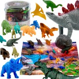 Woopie! Toys Woopie 34 db-os dinoszauruszfigura készlet - játszószőnyeggel