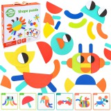 Woopie! Toys Woopie fa montessori 55 db-os puzzle készlet - 40 különböző minta