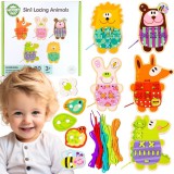 Woopie! Toys Woopie fűzős fajáték – 5 az 1-ben állatos készségfejlesztő