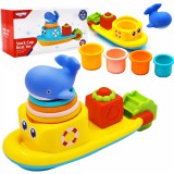 Woopie! Toys Woopie hajós fürdőjáték szett – interaktív vízijáték csészékkel
