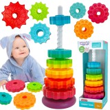 Woopie! Toys WOOPIE oktatási piramis - csavart torony