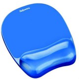 WORK_IN_PROGRESS Egéralátét csuklótámasszal, géltöltésű, FELLOWES "Crystal™ Gel", kék