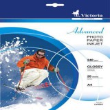 WORK_IN_PROGRESS Fotópapír, tintasugaras, A4, 240 g, fényes, VICTORIA "Advanced"