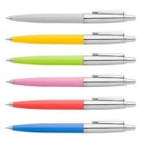 WORK_IN_PROGRESS Golyóstoll, 0,8 mm, nyomógombos, vegyes tolltest, ICO "Polo", kék