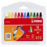 WORK_IN_PROGRESS Olajpasztell kréta, STABILO, 12 különböző szín