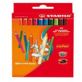 WORK_IN_PROGRESS Színes ceruza készlet, hatszögletű, STABILO "Color Swano",  12 különböző szín