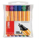 WORK_IN_PROGRESS Tűfilc készlet, 0,4 mm, STABILO "Point 88", 6 különböző szín