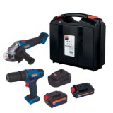 workers best akkus gép készlet 4 részes wb 18 v cpf +1x2,0ah akku,koffer