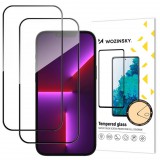 Wozinsky 9H edzett üveg fekete szegéllyel iPhone 17 Pro - 2 db