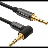 Wozinsky AUX Kábel Szögletes - Apa-Apa, Mini Jack Kábel 3m Fekete (187764375)