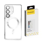 Wozinsky Electroplated MagSafe-kompatibilis tok Samsung Galaxy S25 Plus - ezüst színű