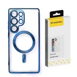 Wozinsky Electroplated MagSafe-kompatibilis tok Samsung Galaxy S25 Plus - kék