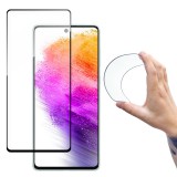 Wozinsky Full Cover Flexi Nano glass film tempered glass with a frame for Samsung Galaxy A73 transparent