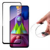 Wozinsky Full tok Flexi Nano üveg hybrid képernyővédő fólia kerettel Samsung Galaxy M51 fekete üvegfólia