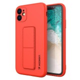 Wozinsky kitámasztható tok Flexible Silicone telefontok Stand Samsung Galaxy A32 4G Red