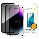 Wozinsky Privacy Glass betekintésvédett edzett üveg fekete szegéllyel iPhone 17 Pro - 2 db