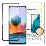 Wozinsky Super Durable Full Glue Full Screen Tempered Glass with Frame Case Friendly Xiaomi Redmi Note 10 Pro / Xiaomi 12T / 12T Pro / Mi 11i / Mi 11T / Mi 11T Pro / POCO F3 / POCO X5 5G / POCO X5 Pro 5G Black