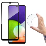 Wozinsky Teljes képernyős Flexi Nano üveg hybrid képernyővédője Samsung Galaxy A22 4G fekete kerettel