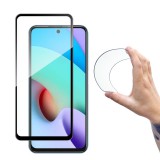 Wozinsky Teljes képernyős Flexi Nano üvegfilm edzett üveg tok Xiaomi Redmi 10 fekete