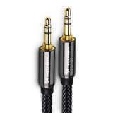 Wozinsky univerzális mini jack kábel 2x AUX kábel 2 m fekete