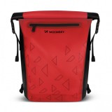 Wozinsky waterproof backpack for bicycle trunk bike bag 2in1 23l red (WBB31RE)