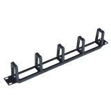 WP 1U plastic cable management, Black RAL 9005 WPN-ACM-102-B