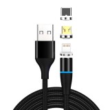 WPOWER 18W 3 az 1-ben mágneses USB kábel 2.0m, fekete