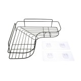 WPower Többfunkciós sarok tároló fúrásmentes rögzítéssel, fekete