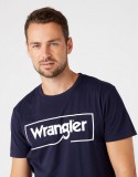 WRANGLER FRAME LOGO TEE navy Férfi póló