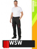 WSW DIRECTO BLACKRED technikai stretch derekas munkanadrág - munkaruha