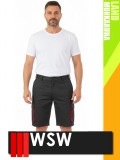 WSW DIRECTO BLACKRED technikai stretch rövidmunkanadrág - munkaruha