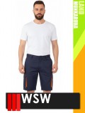 WSW DIRECTO NAVYORANGE technikai stretch rövidmunkanadrág - munkaruha