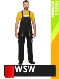 WSW FORECO BLACKYELLOW technikai kevertszálas kantáros munkanadrág - munkaruha