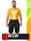 WSW FORECO BLACKYELLOW technikai kevertszálas rövid munkanadrág - munkaruha