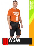 WSW FORECO GREYORANGE technikai kevertszálas rövid munkanadrág - munkaruha