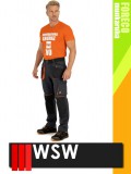 WSW FORECO GREYORANGE technikai kevertszálas strech derekas munkanadrág - munkaruha