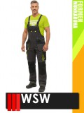 WSW FORMEN ANTHRACITEYELLOW technikai kevertszálas kantáros munkanadrág - munkaruha