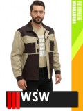 WSW FORMEN BEIGE technikai kevertszálas kabát - munkaruha