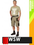 WSW FORMEN BEIGE technikai kevertszálas rövid munkanadrág - munkaruha