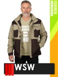 WSW FORMEN BEIGE technikai kevertszálas téli bélelt kabát - munkaruha