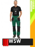 WSW FORMEN GREEN technikai kevertszálas derekas munkanadrág - munkaruha