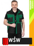 WSW FORMEN GREEN technikai kevertszálas téli bélelt mellény - munkaruha