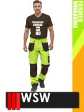 WSW FORMEN LIME technikai kevertszálas derekas munkanadrág - munkaruha