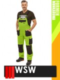 WSW FORMEN LIME technikai kevertszálas kantáros munkanadrág - munkaruha