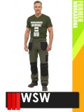 WSW FORMEN OLIVE technikai kevertszálas derekas munkanadrág - munkaruha