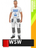 WSW FORMEN WHITE technikai kevertszálas derekas munkanadrág - munkaruha