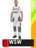 WSW FORMEN WHITE technikai kevertszálas kantáros munkanadrág - munkaruha