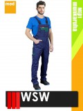 WSW KENTUCKY GREEN technikai kevertszálas kantáros munkanadrág - munkaruha